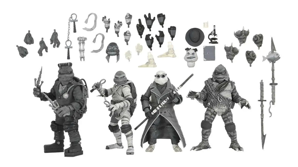 Um X Tmnt Turtles Svart och Vit 4-pack av