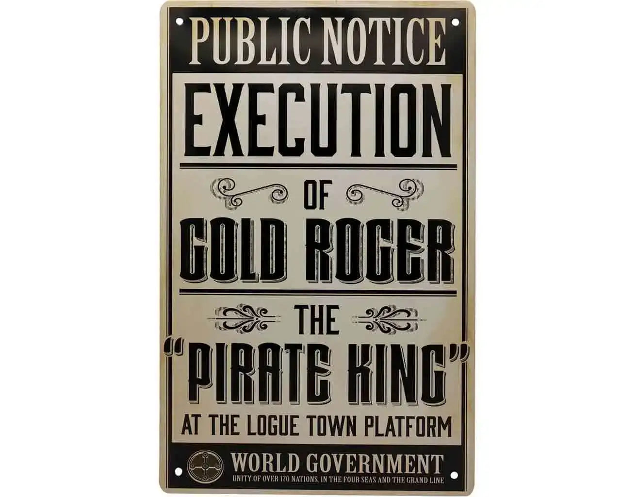 ONE PIECE - SET OF 3 TIN SIGNS