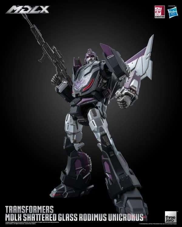 Transformers MDLX Shattered Glass Rodimus Unicronus Figur threea toys/threezero