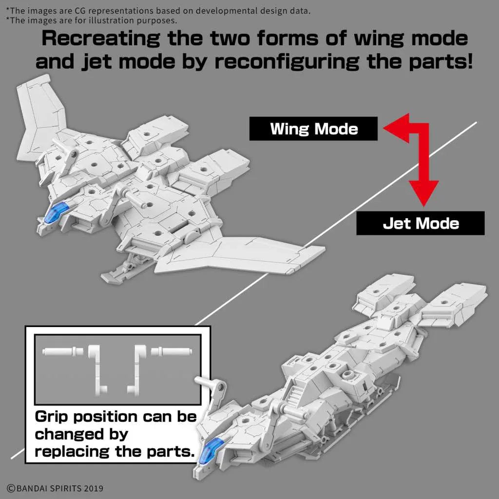 30mm Ex Arm Vehicle Wing Mobile 1/144 - Robotto