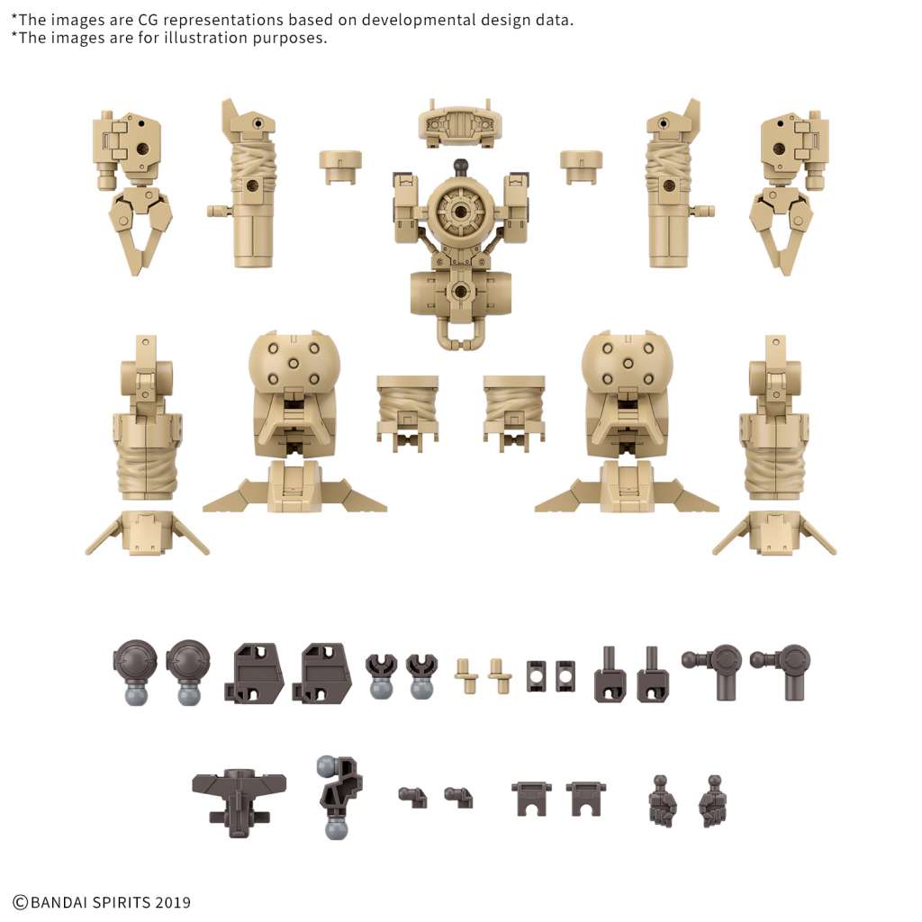 30mm OP Delar Set 18 Arm/Ben Enhet 2 1/144 bandai model kit gunpla