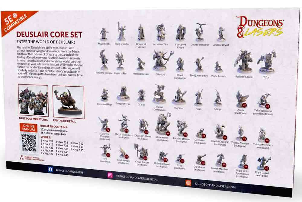 Dungeons & Lasers - Deuslair Core Set archon games