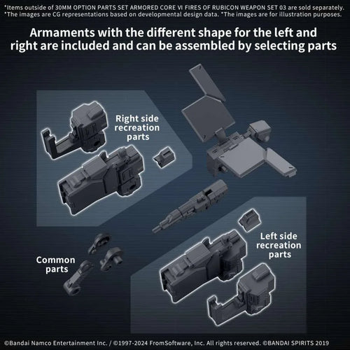 30mm OP PT Set Arm Core VI Fires of Rubi Weapon Set 03 - Robotto