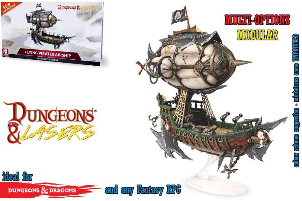 Dungeons & Lasers - Deuslair - Flygande Pirat Skepp archon games