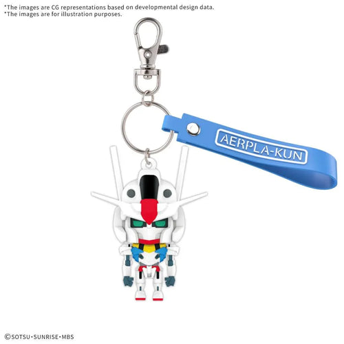 Aerplakun 3D Gummimaske Nyckelring - Robotto