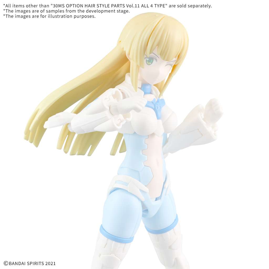 30ms Alternativ Hårstil Delar Volym 11 - Alla 4 Typer bandai model kit gunpla