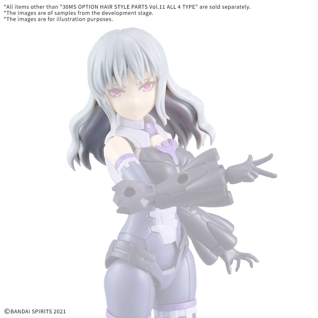 30ms Alternativ Hårstil Delar Volym 11 - Alla 4 Typer bandai model kit gunpla