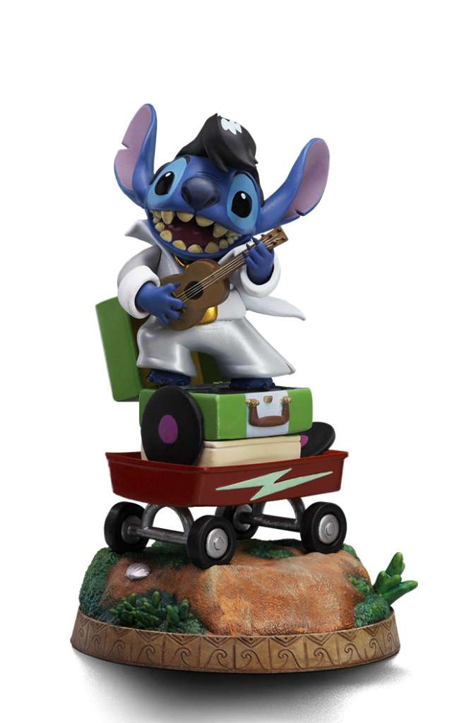 Stitch King of Rock 1/10 Statue iron studios