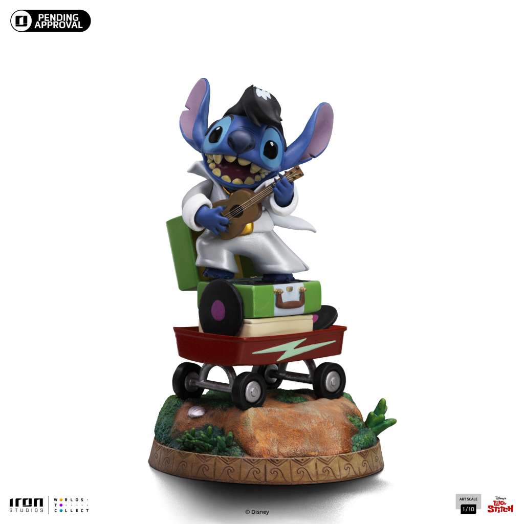 Stitch King of Rock 1/10 Statue iron studios