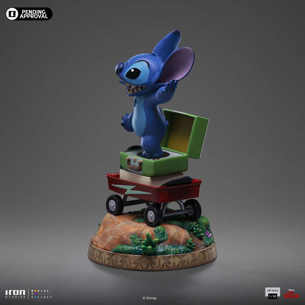 Lilo och Stitch Stitch 1/10 Staty iron studios