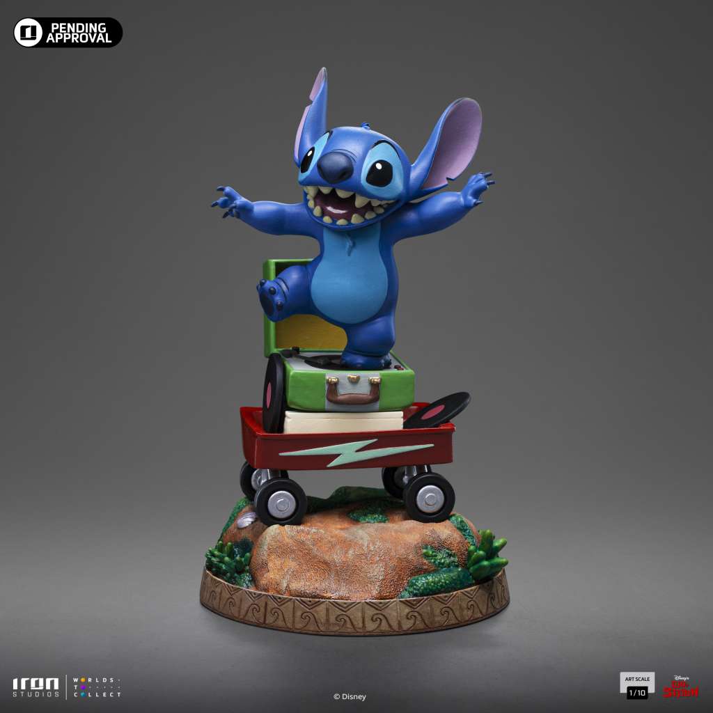 Lilo och Stitch Stitch 1/10 Staty iron studios