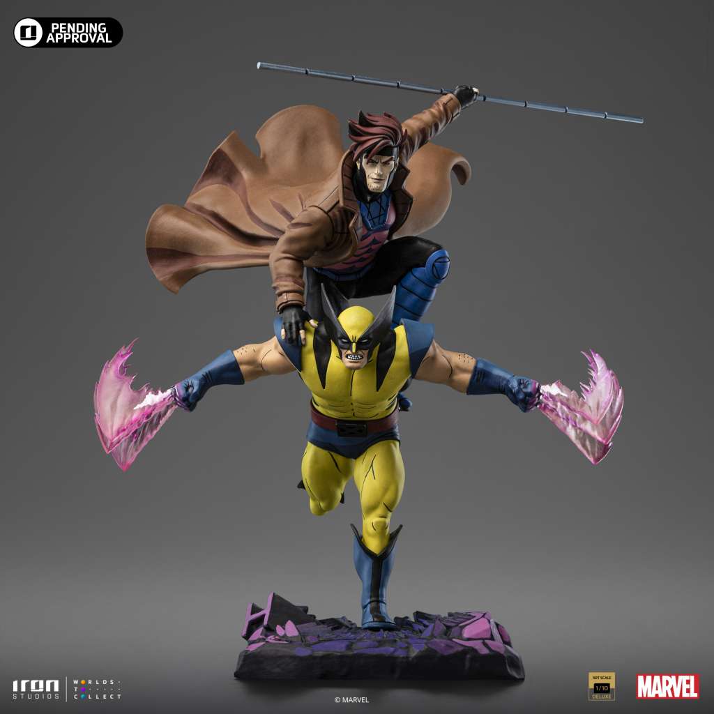 X-men 97 Wolverine & Gambit 1/10 Figur iron studios