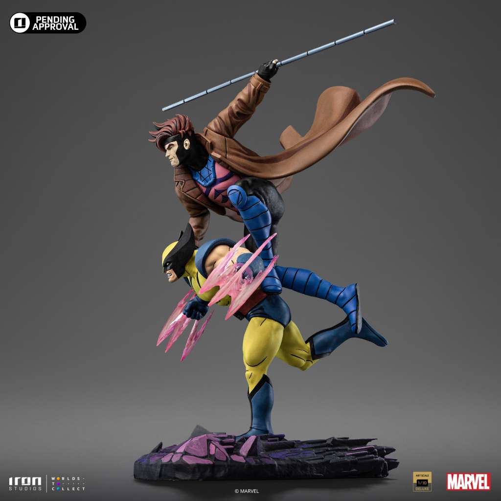 X-men 97 Wolverine & Gambit 1/10 Figur iron studios