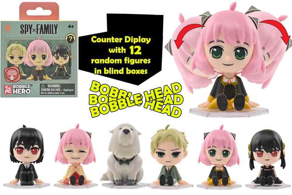 Spy x Family Bobble Head Blind Boxes - 12 Units Display yume