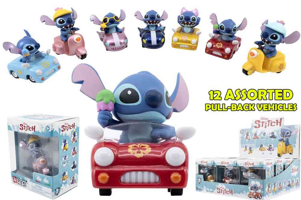 Lilo & Stitch Zoom Hero - Display (12 Assorterade Bilar) yume
