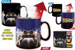 Back to the Future - Tidsmaskin - Värmeförändrande Mugg - 460 ml - Robotto