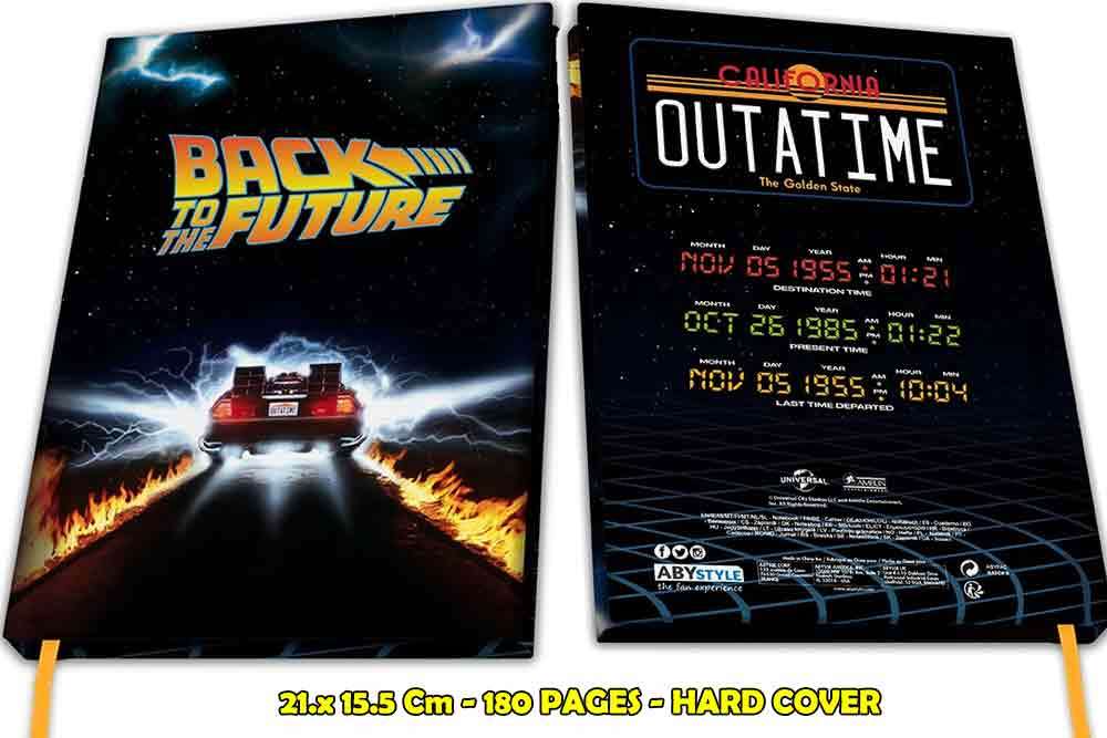Back to the Future Delorean A5 Anteckningsbok abystyle studio