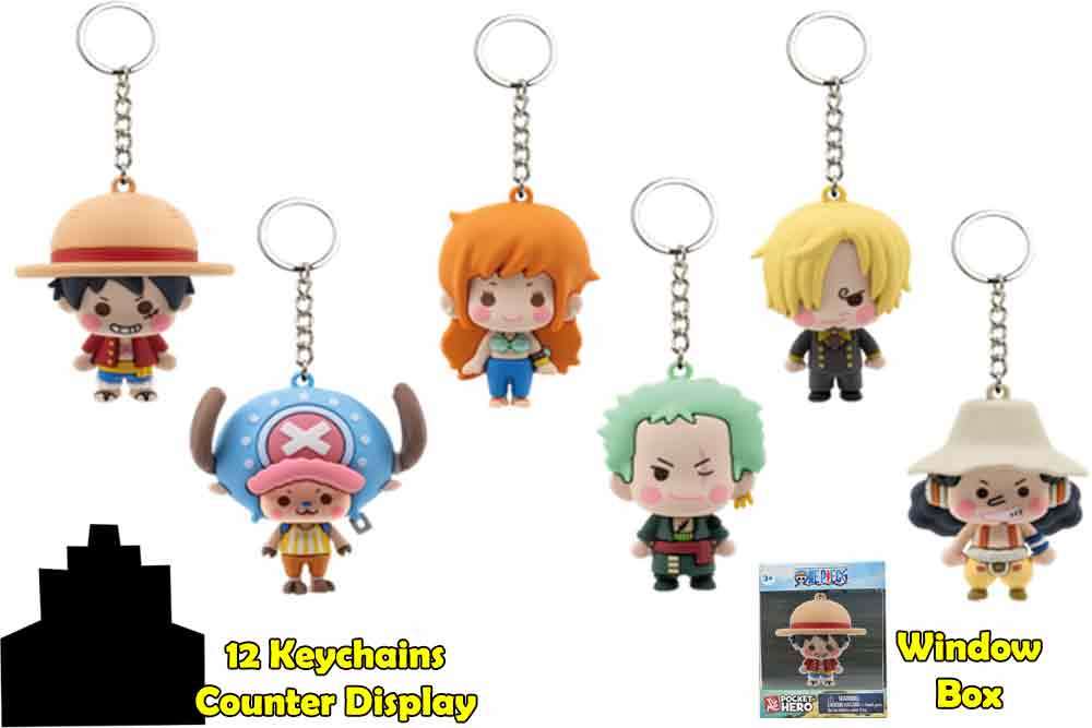 One Piece - Pocket Hero - Nyckelring Counter Display (12) yume