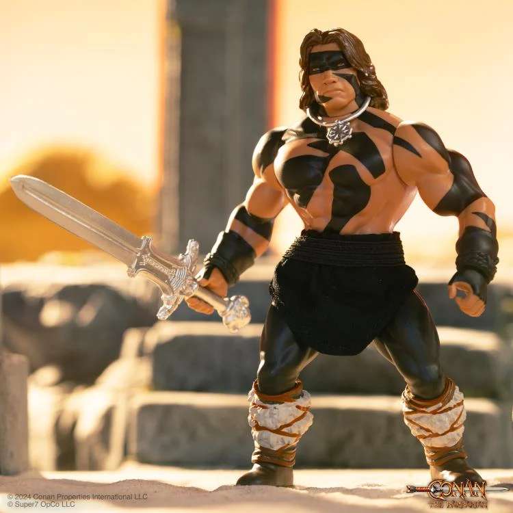 Vintage Conan the Barbarian Actionfigur med Krigsmålning super 7