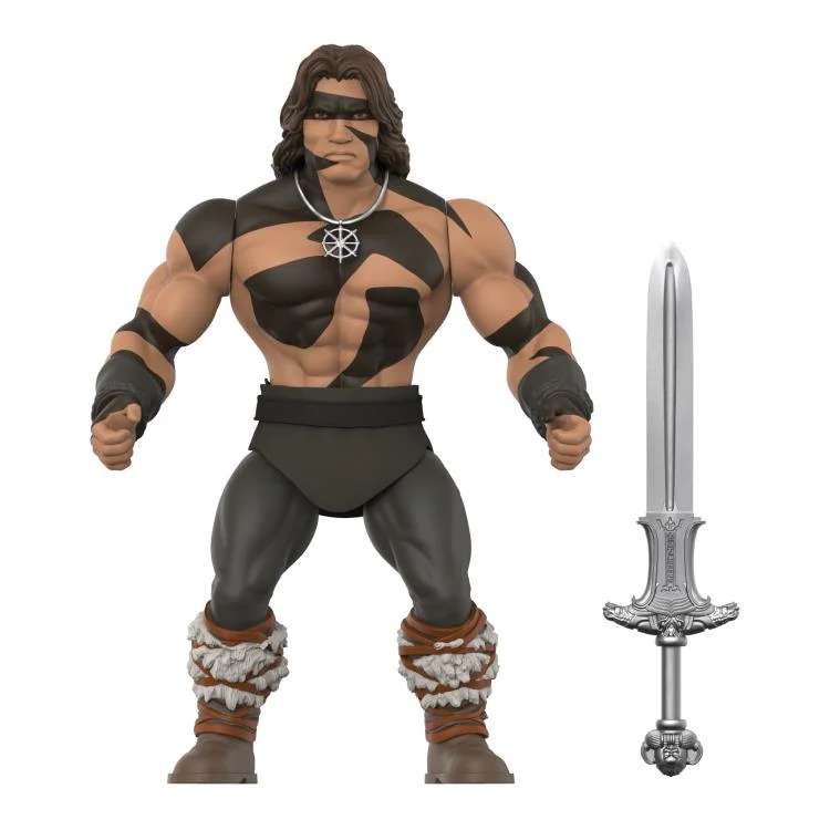 Vintage Conan the Barbarian Actionfigur med Krigsmålning super 7