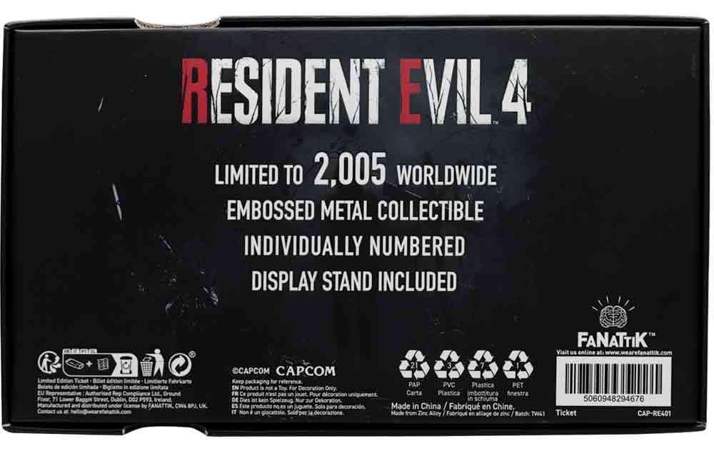Resident Evil 4 - Metal Exclusive Upgrade Ticket - Robotto