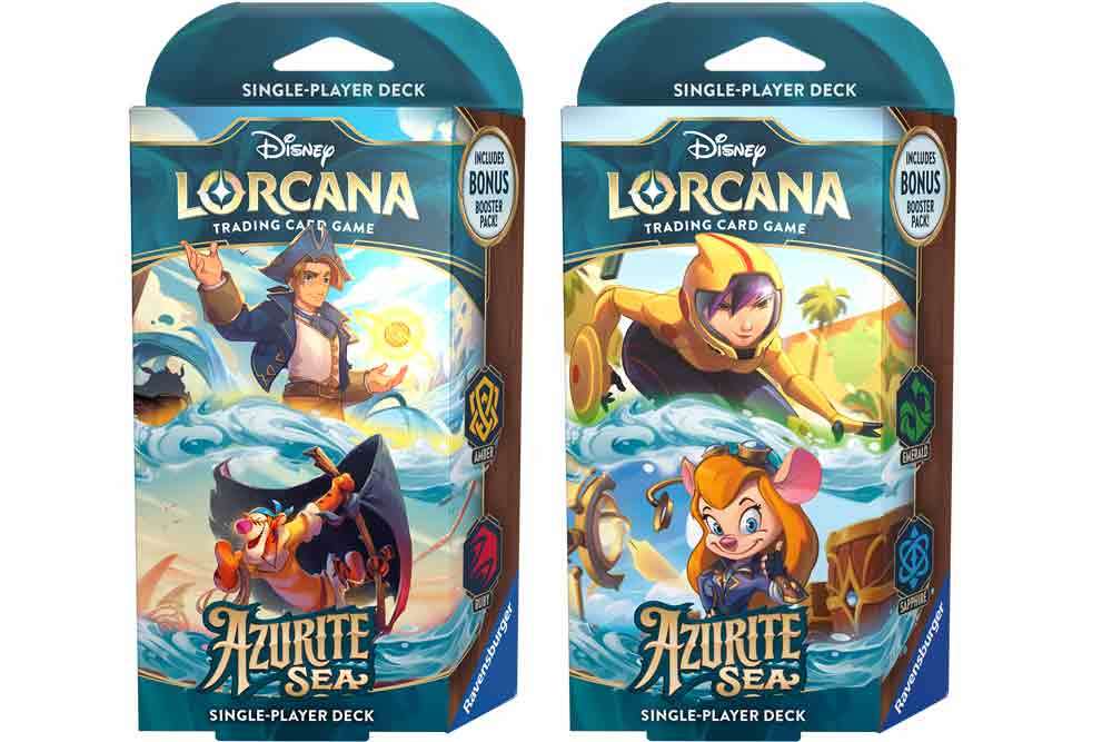 Lorcana - Azurite Sea - Startpaket Display (8 Decks) - Engelska ravensburger
