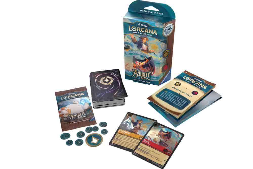 Lorcana - Azurite Sea - Startpaket Display (8 Decks) - Engelska ravensburger