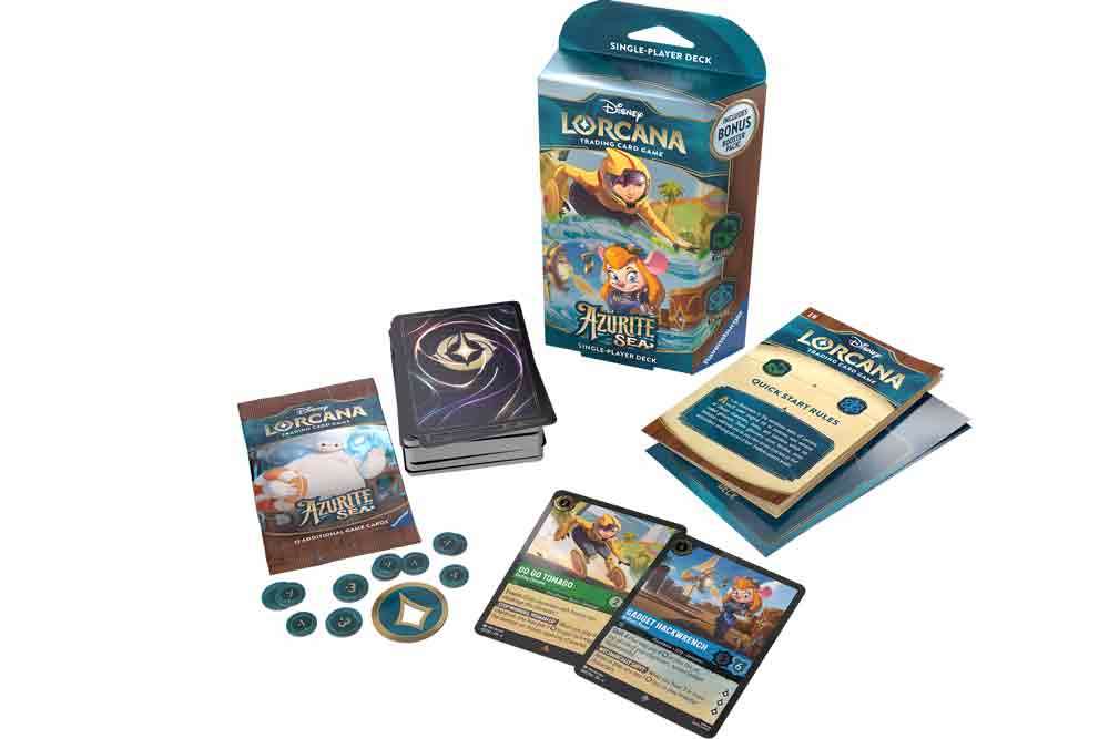 Lorcana - Azurite Sea - Startpaket Display (8 Decks) - Engelska ravensburger