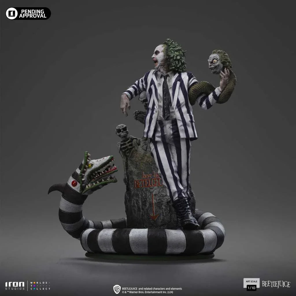 Beetlejuice 1/10 Statue - Samlarobjekt för Fans - Robotto