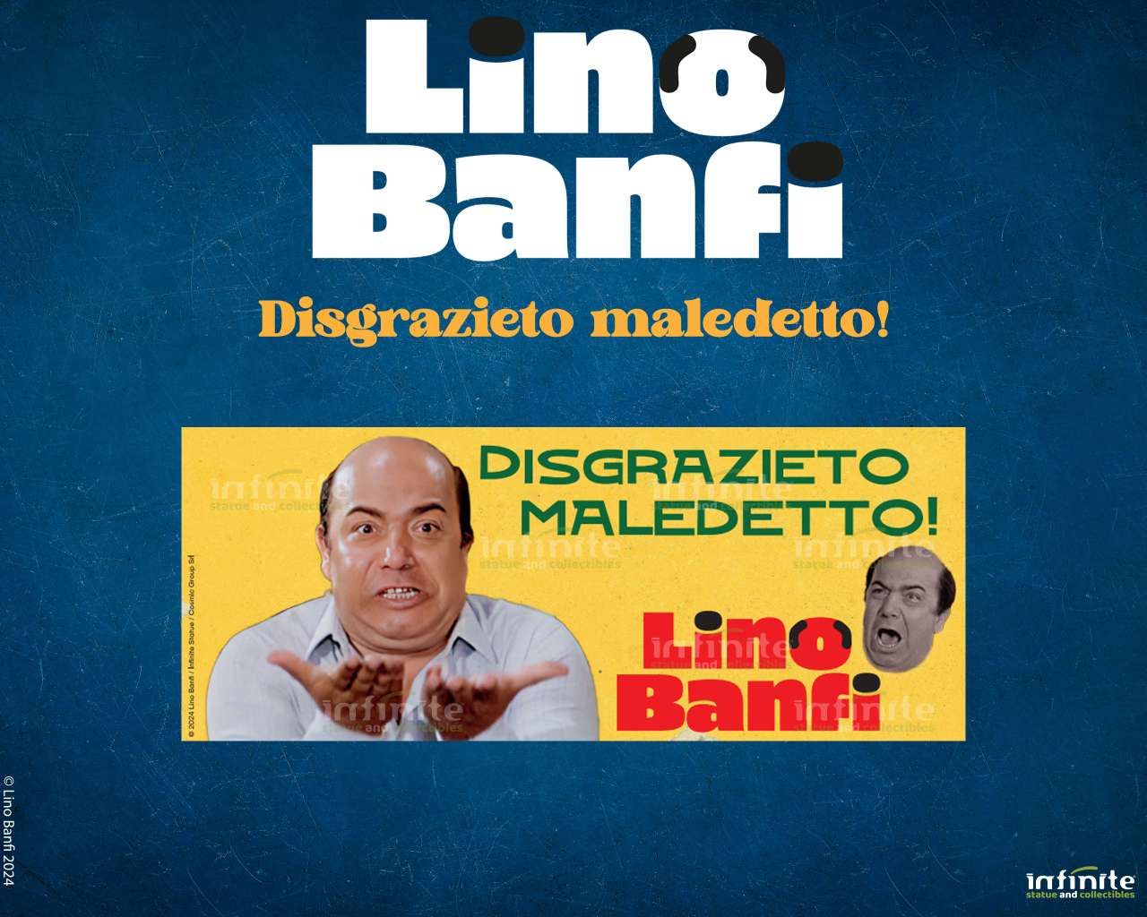 Lino Banfi Disgrazieto Maledetto Mugg infinite statue