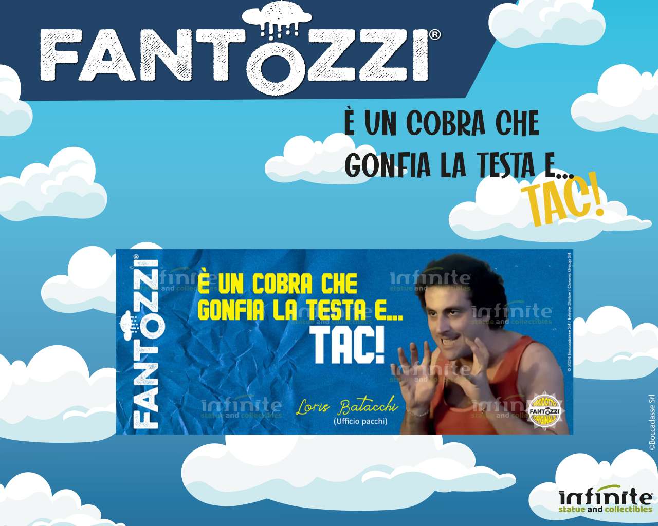 Fantozzi Loris Batacchi Cobra Mugg infinite statue