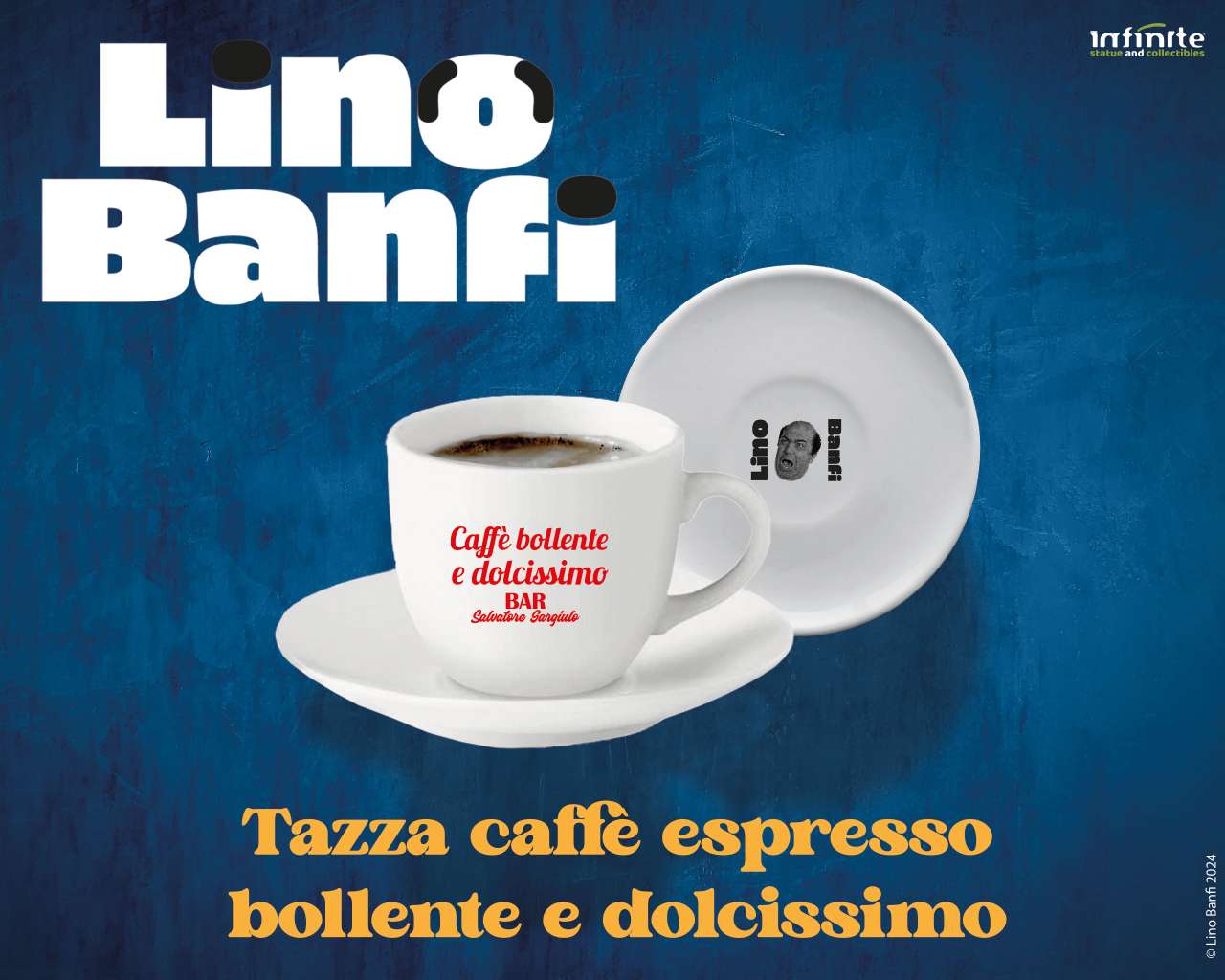 Lino Banfi Espresso Mugg Set infinite statue
