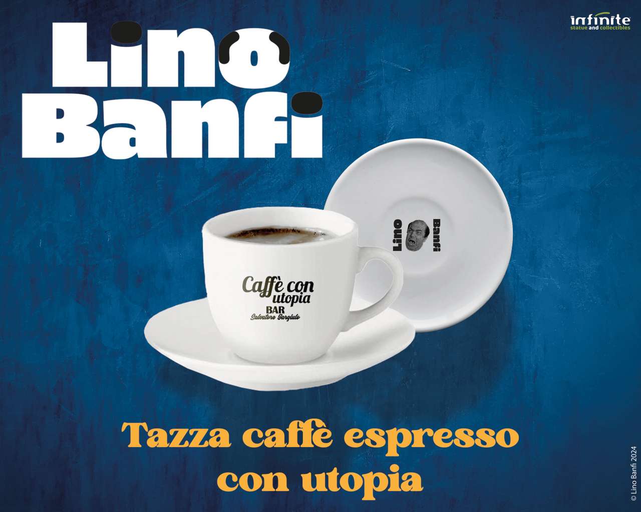 Lino Banfi Caffe Utopia Espresso Mug infinite statue