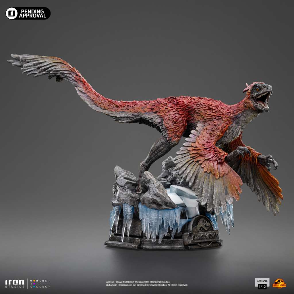 Jurassic World Dominion Pyroraptor 1/10 Figur iron studios