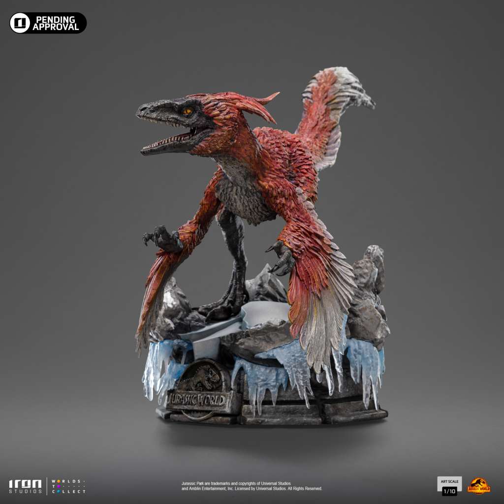 Jurassic World Dominion Pyroraptor 1/10 Figur iron studios