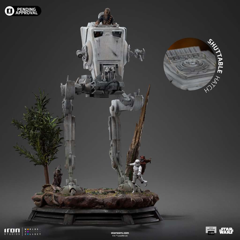 Star Wars AT-ST och Chewbacca 1/20 Figur