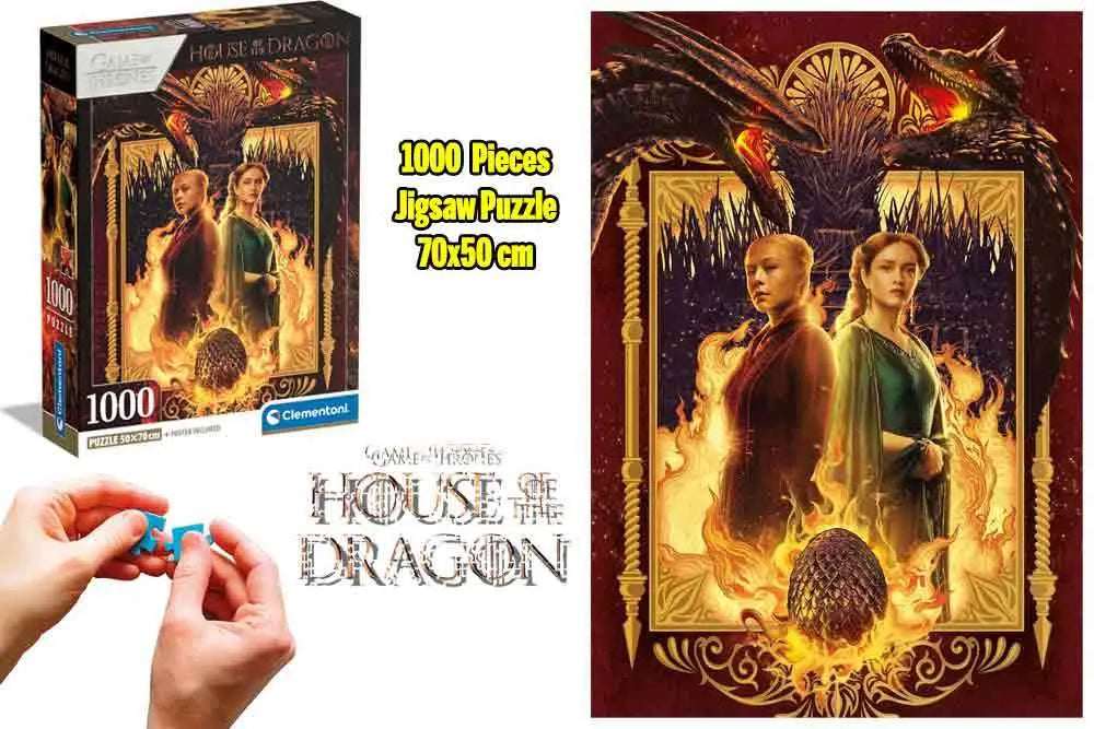 Game Of Thrones - House Of The Dragon - Eld - Pussel med 1000 bitar