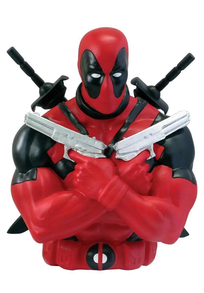 Deadpool Sparbössa i PVC, ca 20 cm hög – Samlarföremål från populärkulturen