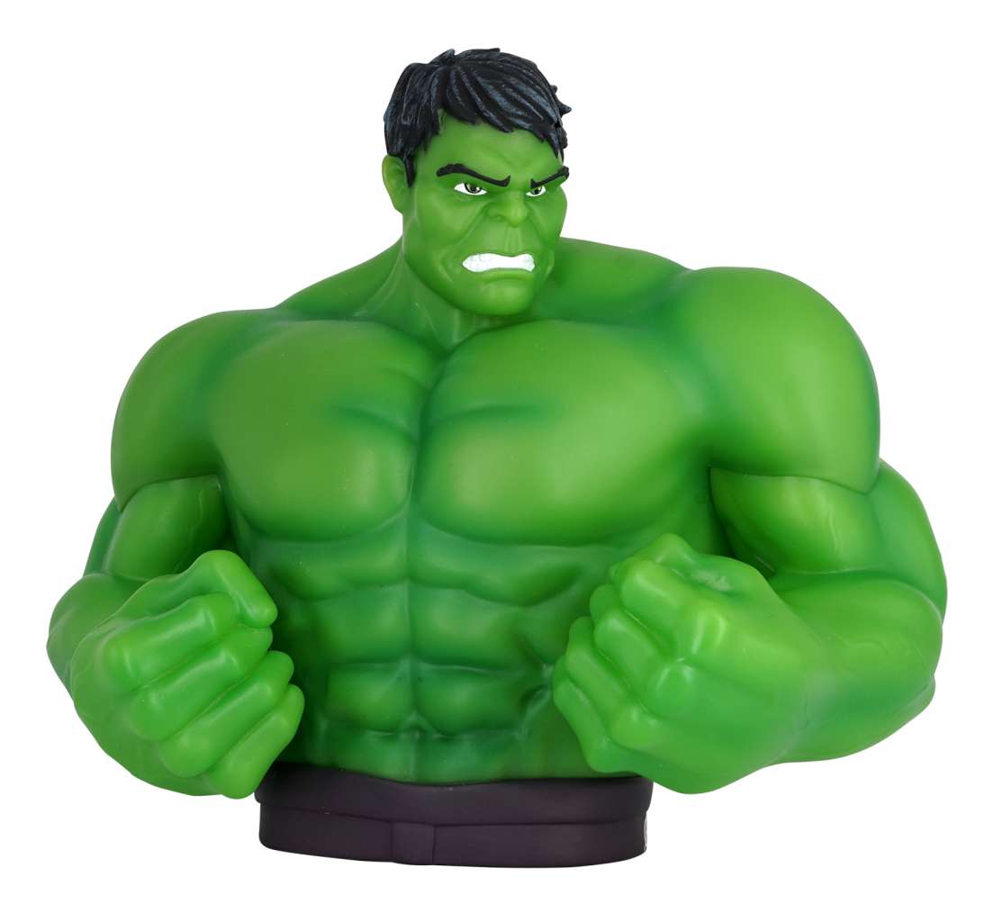 Marvel Avengers Hulk Bust Bank monogram