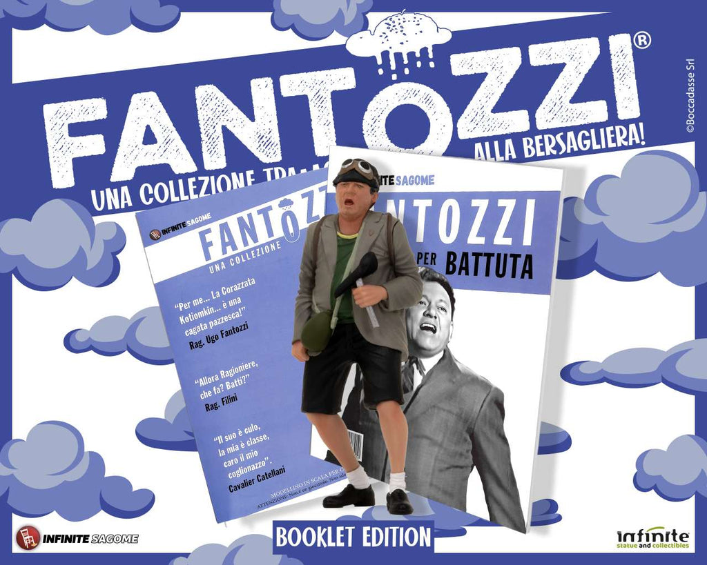 Fantozzi Alla Bersagliera - Mini PVC Figurer med Bok infinite statue