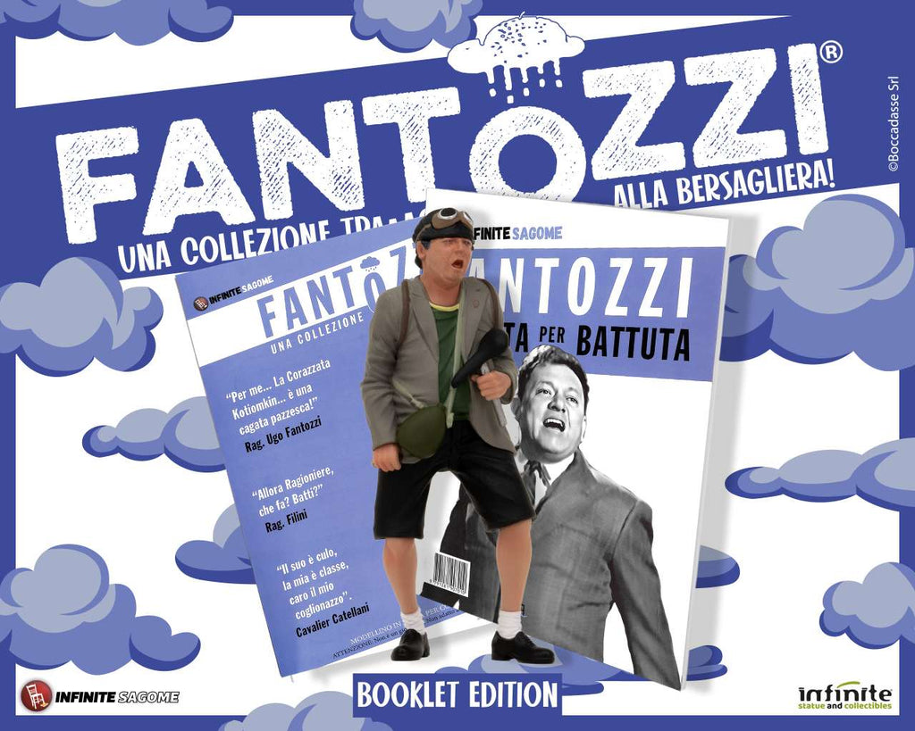 Fantozzi Alla Bersagliera - Mini PVC Figurer med Bok infinite statue