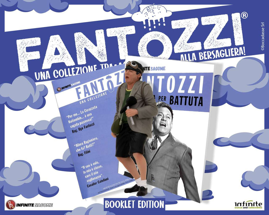 Fantozzi Alla Bersagliera - Mini PVC Figurer med Bok infinite statue