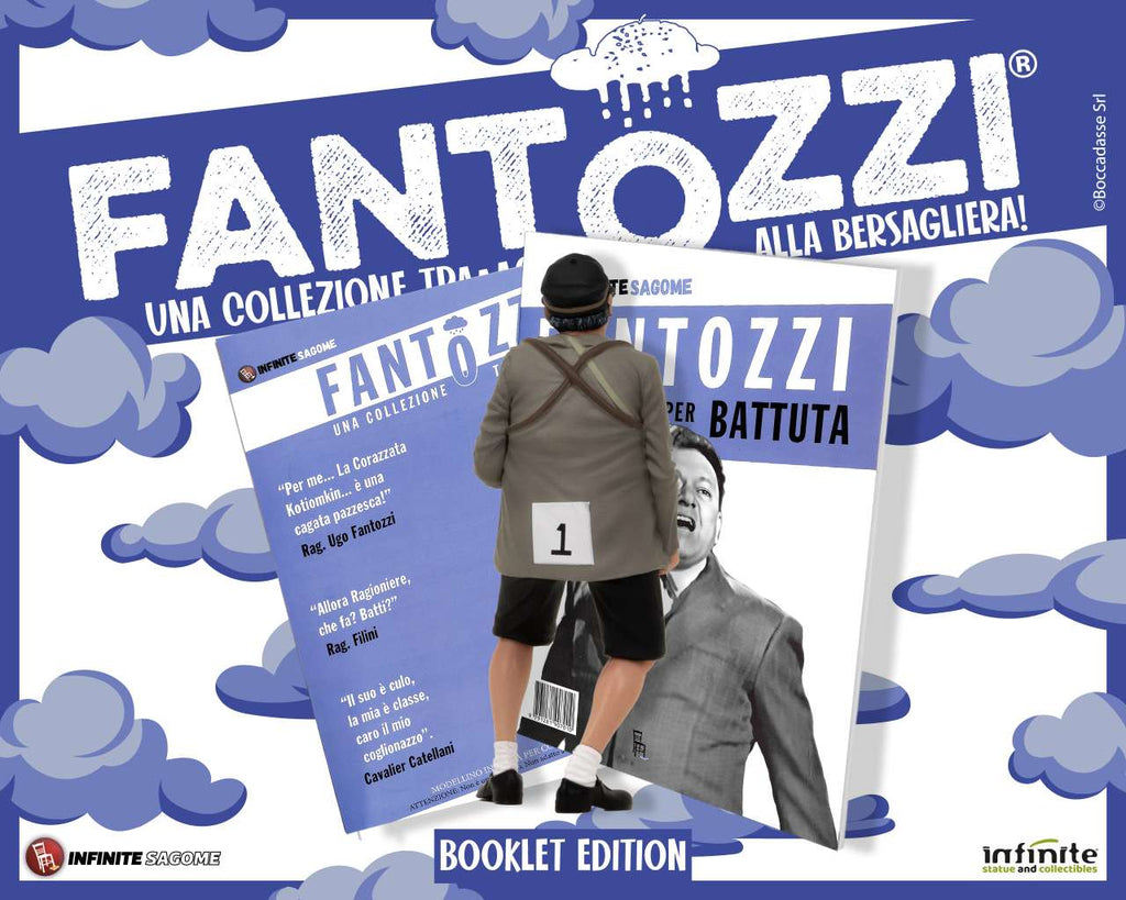 Fantozzi Alla Bersagliera - Mini PVC Figurer med Bok infinite statue