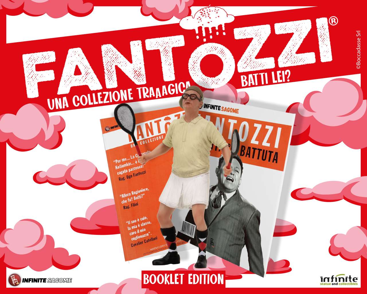 Fantozzi Filini Batti Lei? Mini Figur med Bok infinite statue
