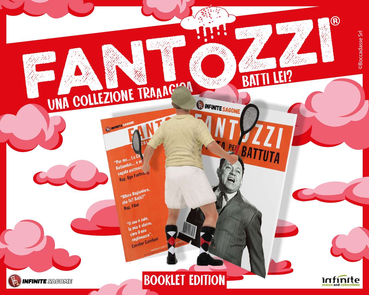 Fantozzi Filini Batti Lei? Mini Figur med Bok infinite statue