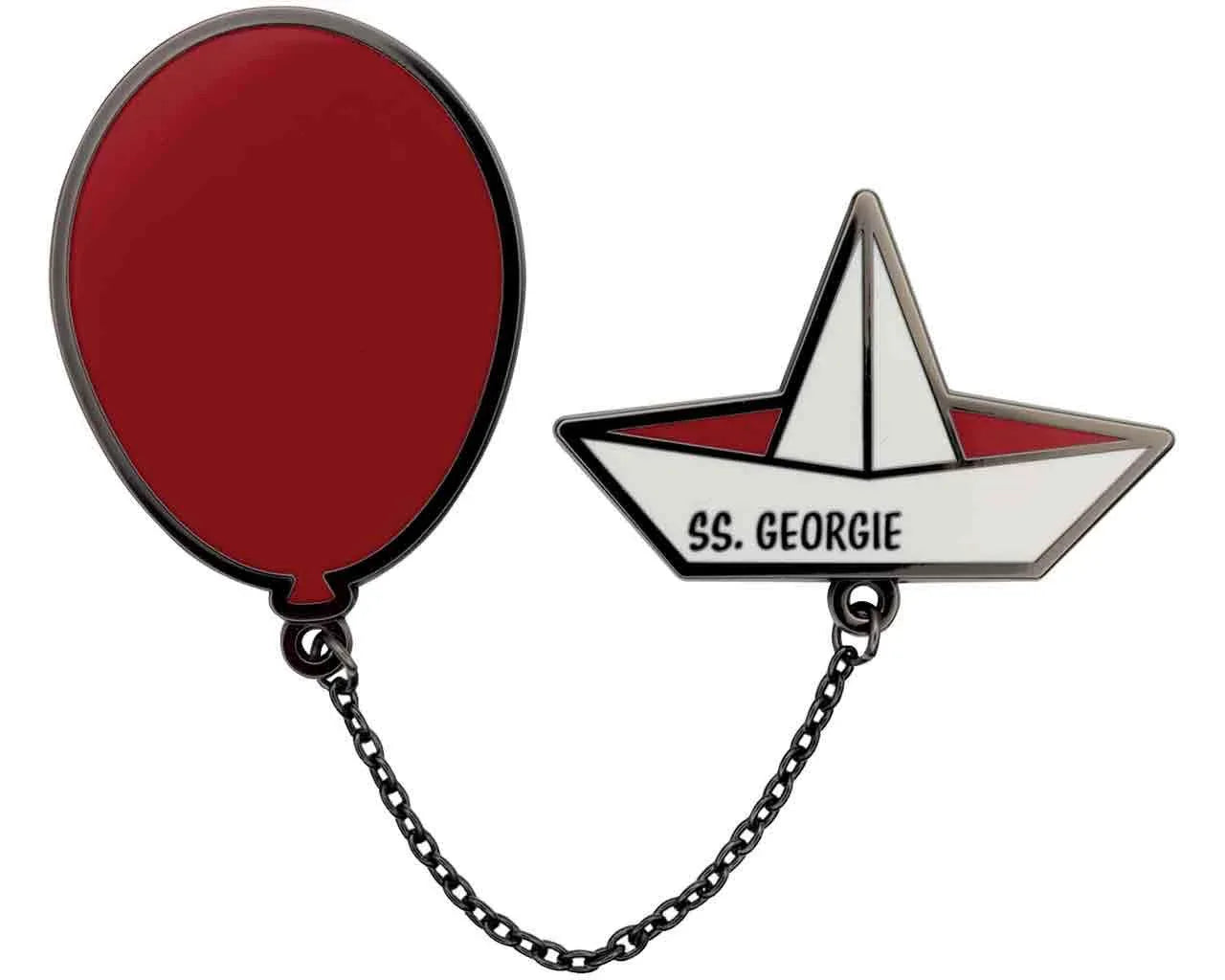 Stephen Kings IT - Pin Emblem / Pin Set med Pennywise och Georgie - Robotto