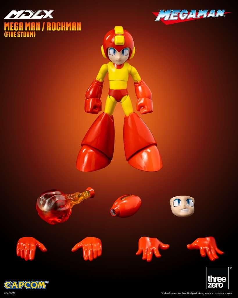 MDLX Mega Man Fire Storm – Samlarfigur från trehzero - Robotto