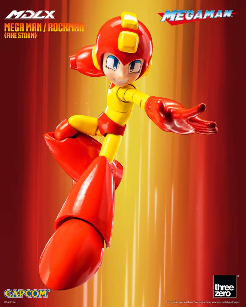 MDLX Mega Man Fire Storm – Samlarfigur från trehzero threea toys/threezero