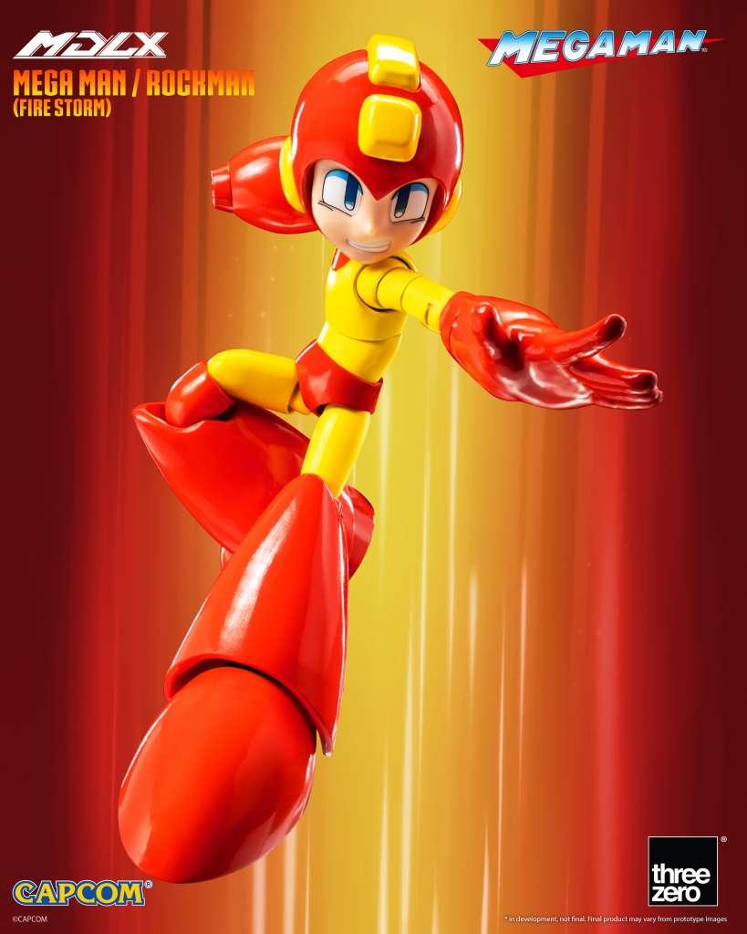 MDLX Mega Man Fire Storm – Samlarfigur från trehzero - Robotto