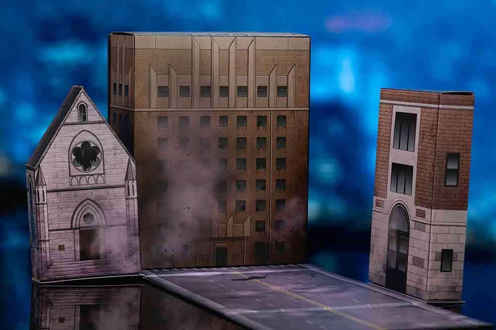 Ghostbusters Ecto-1 Stay Puft Diorama Nano Scene jada toys